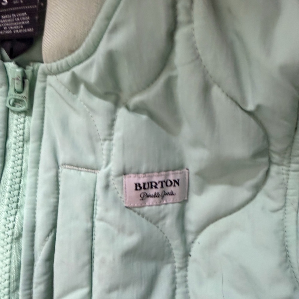 Burton Girls Puffer Mint Green Snow jacket Sz Small - Picture 5 of 8